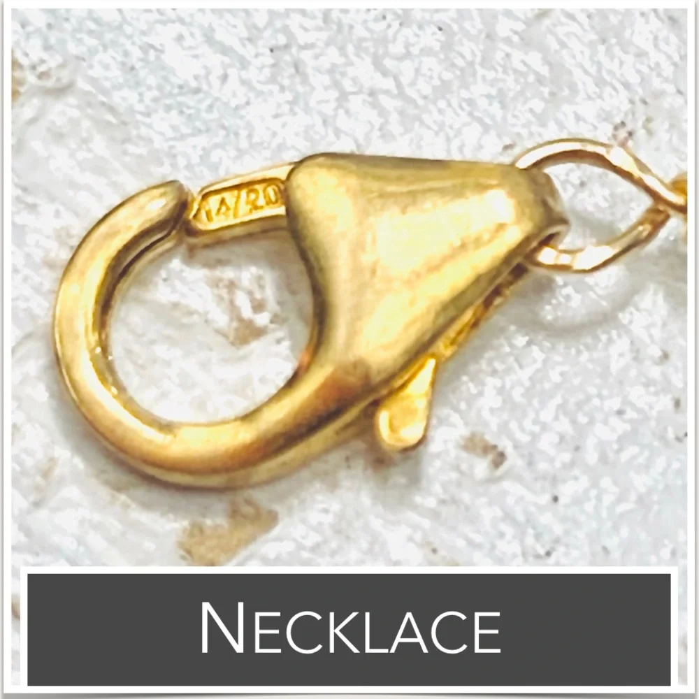 14K‎ GF Sea Glass & Labradorite Necklace (14K Gold-Filled)